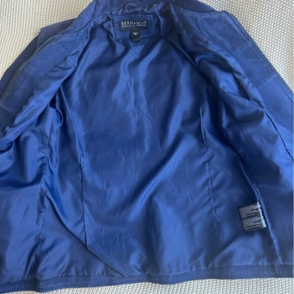 Vintage Royal Blue Suede Leather Jacket - Picture 3 of 7